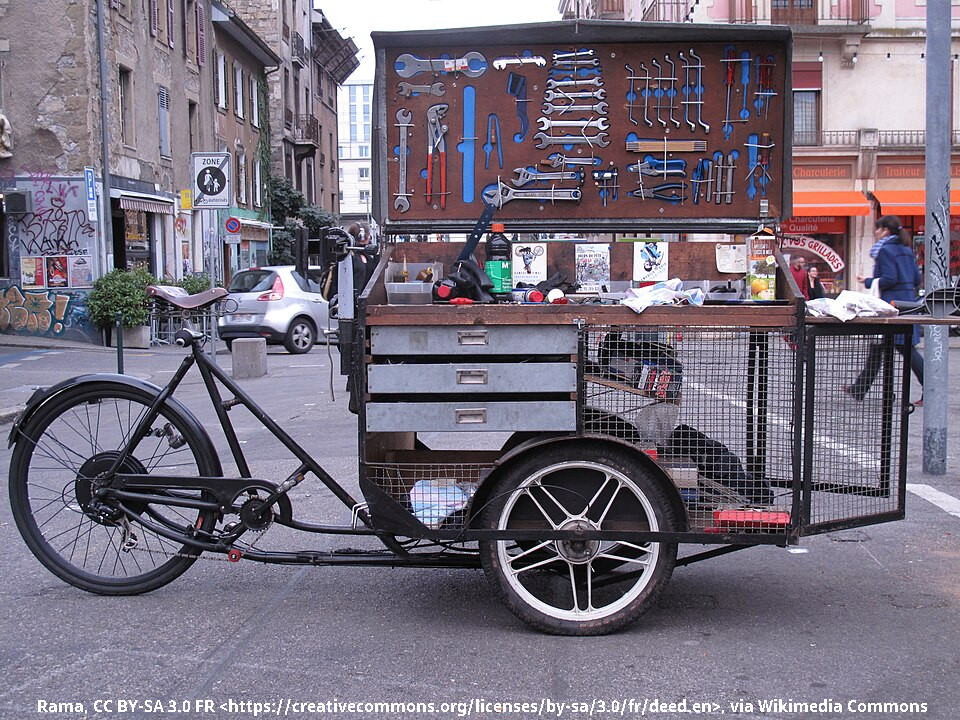 mobile bike repair trike